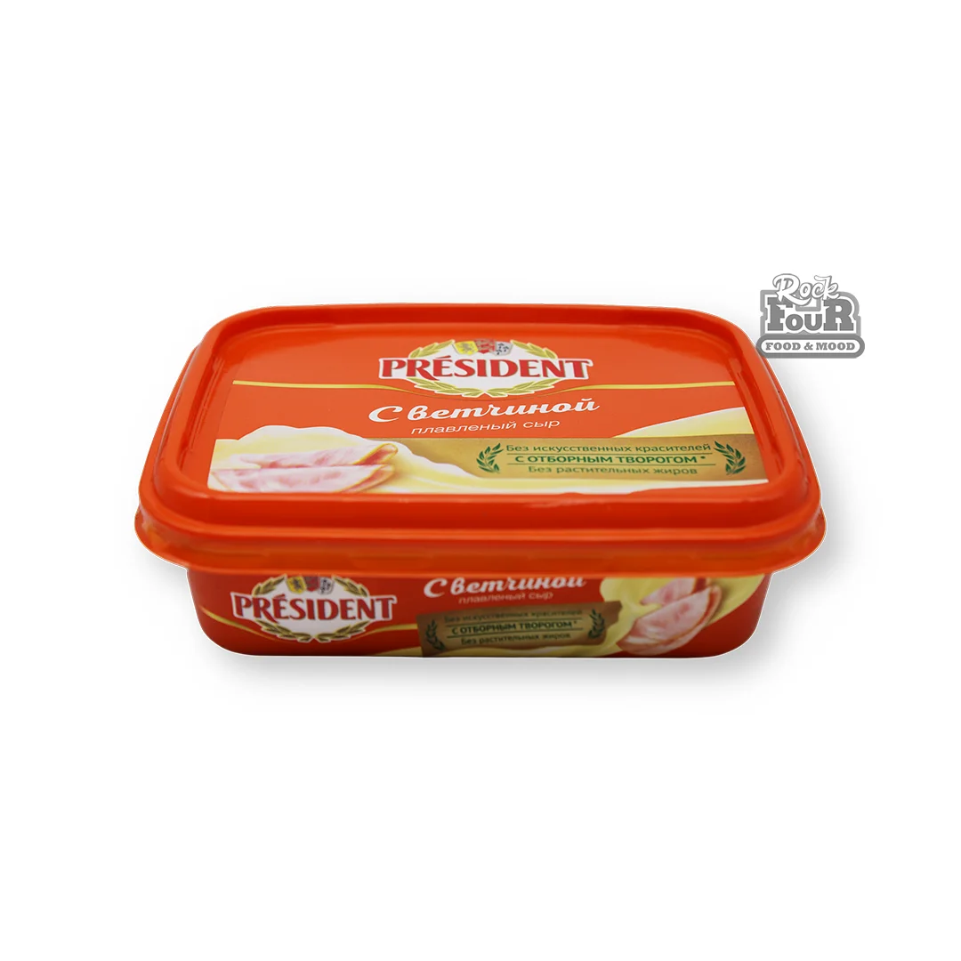 Processed cheese with ham "President" 200g